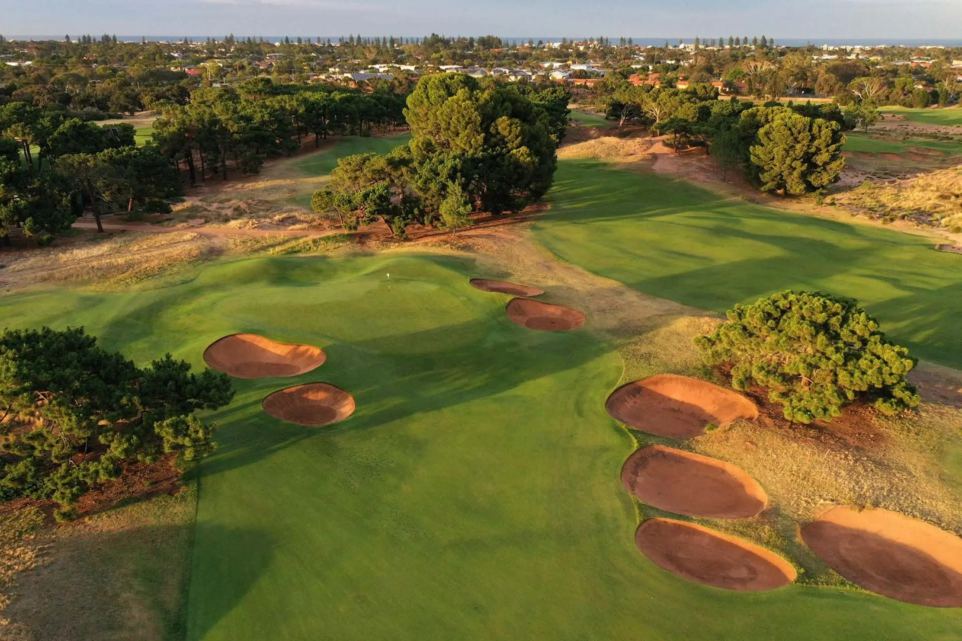 Royal Adelaide Golf Club - Par 5, 2nd Green / Photo: Gary Lisbon Golf Photography